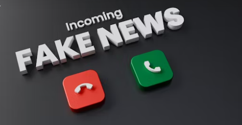 A visual warning showing “Incoming Fake News” with red and green phone icons, highlighting the deceptive tactics used in Nigerian scams